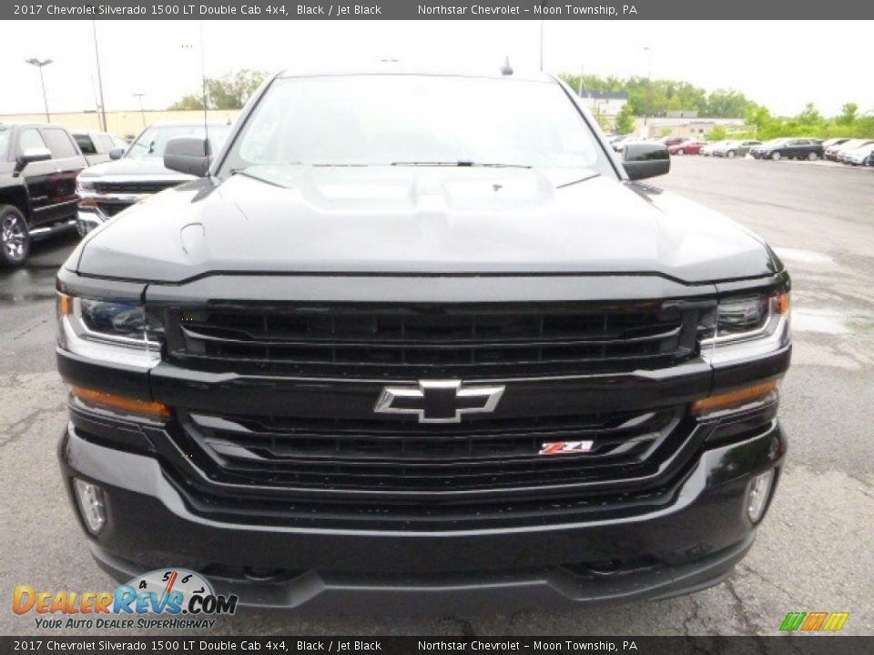 2017 Chevrolet Silverado 1500 LT Double Cab 4x4 Black / Jet Black Photo #8