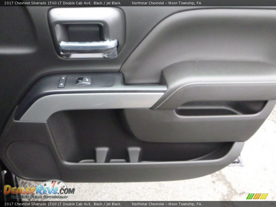 2017 Chevrolet Silverado 1500 LT Double Cab 4x4 Black / Jet Black Photo #10