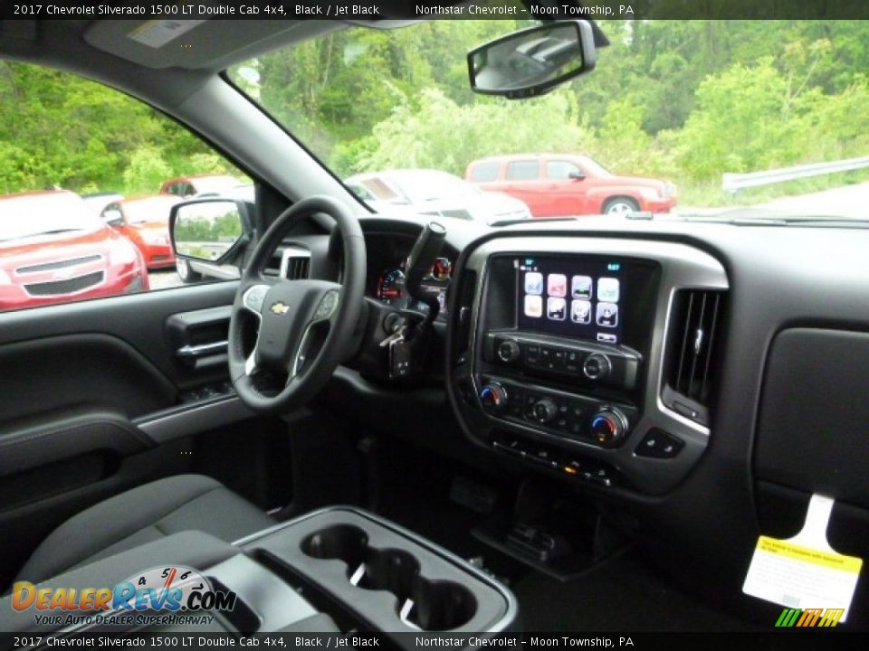 2017 Chevrolet Silverado 1500 LT Double Cab 4x4 Black / Jet Black Photo #12