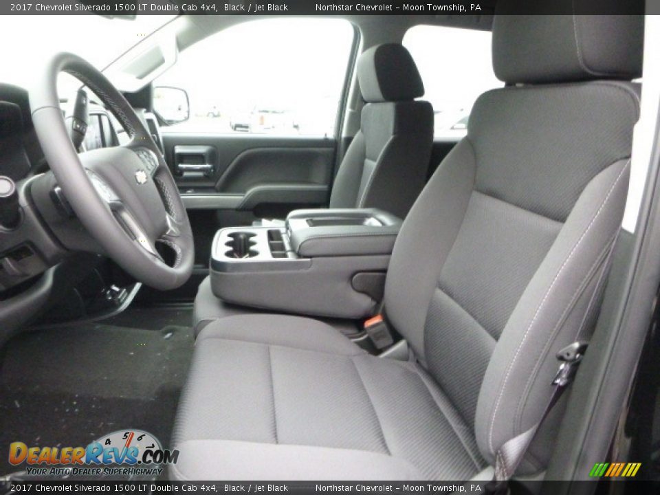 2017 Chevrolet Silverado 1500 LT Double Cab 4x4 Black / Jet Black Photo #15