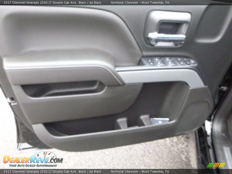 2017 Chevrolet Silverado 1500 LT Double Cab 4x4 Black / Jet Black Photo #16