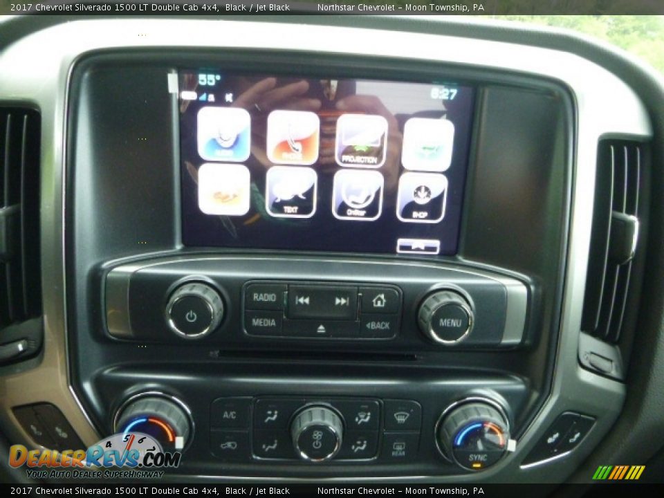 2017 Chevrolet Silverado 1500 LT Double Cab 4x4 Black / Jet Black Photo #18