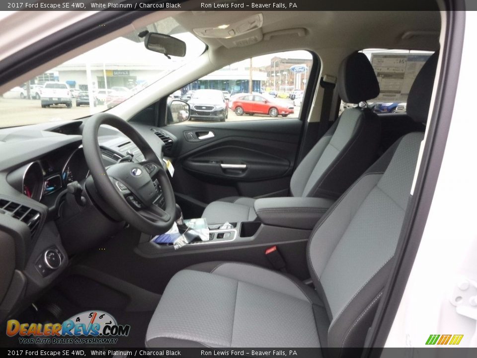 2017 Ford Escape SE 4WD White Platinum / Charcoal Black Photo #11