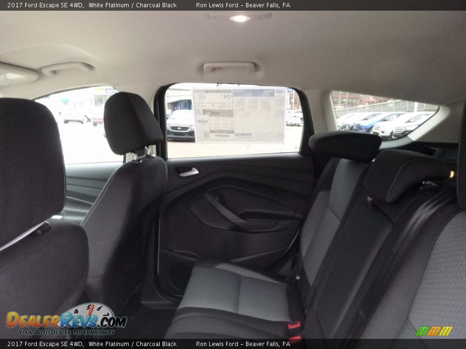 2017 Ford Escape SE 4WD White Platinum / Charcoal Black Photo #12