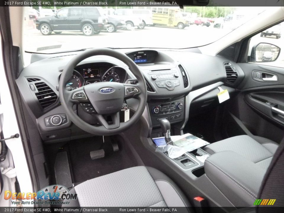2017 Ford Escape SE 4WD White Platinum / Charcoal Black Photo #13