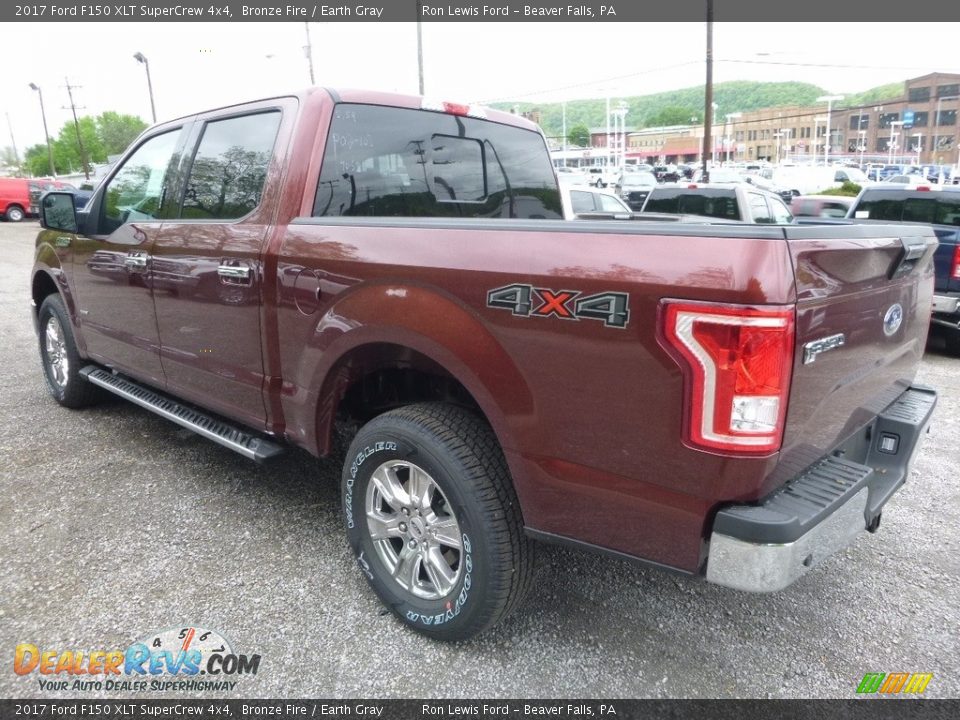 2017 Ford F150 XLT SuperCrew 4x4 Bronze Fire / Earth Gray Photo #4