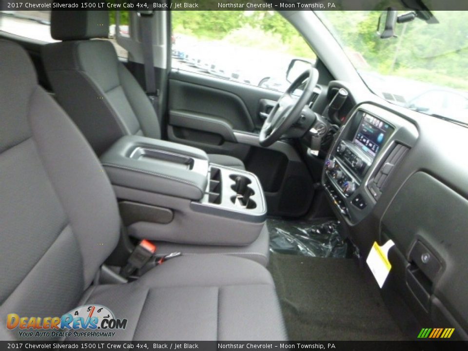 2017 Chevrolet Silverado 1500 LT Crew Cab 4x4 Black / Jet Black Photo #11