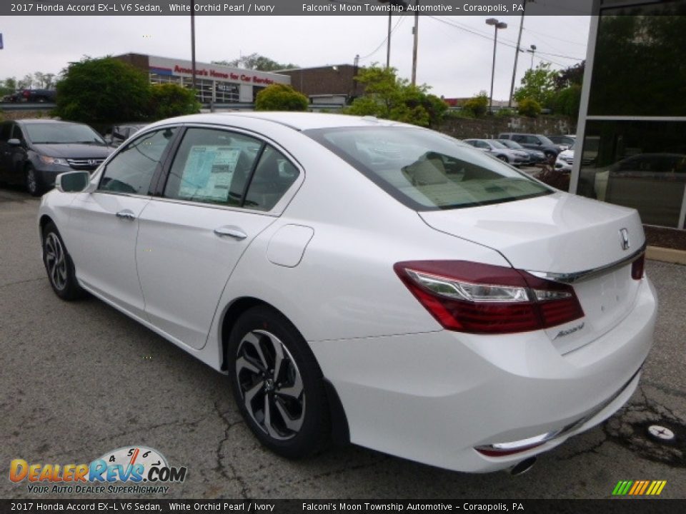 2017 Honda Accord EX-L V6 Sedan White Orchid Pearl / Ivory Photo #2
