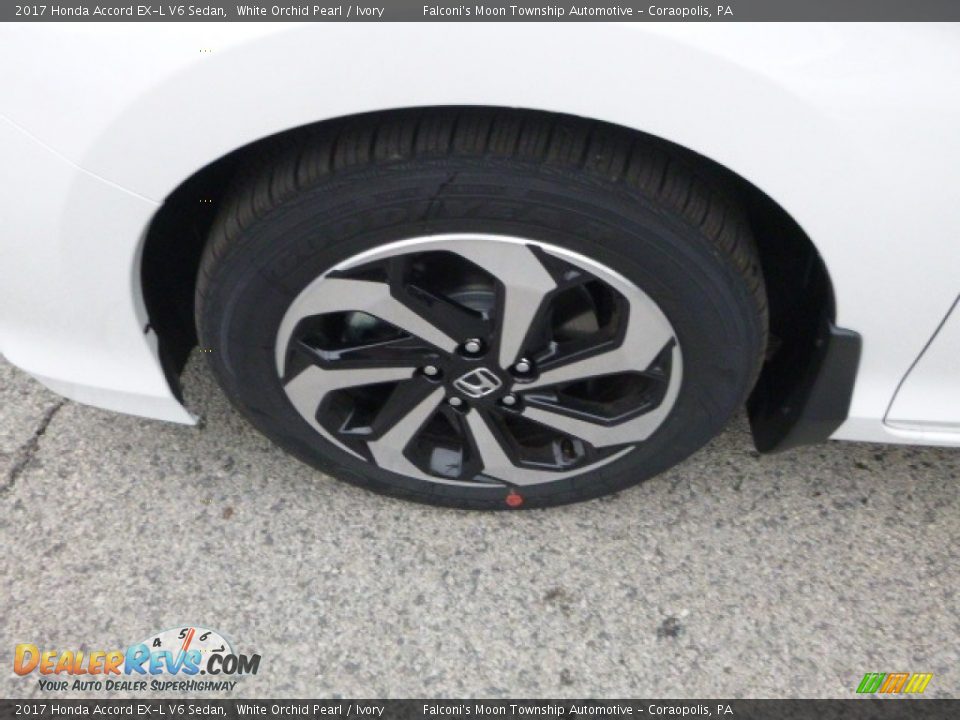 2017 Honda Accord EX-L V6 Sedan White Orchid Pearl / Ivory Photo #7