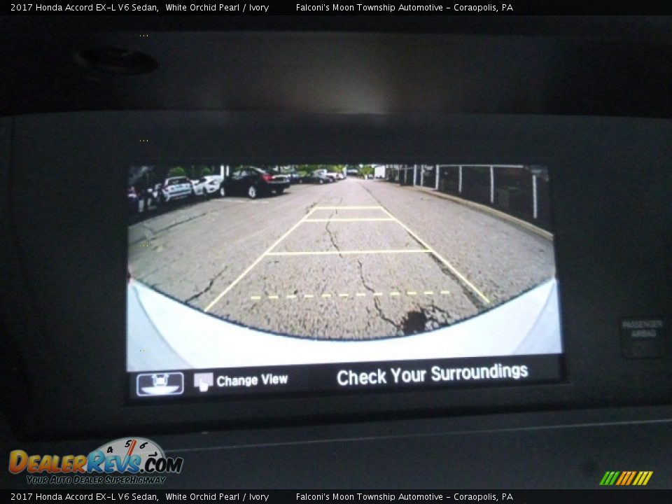 2017 Honda Accord EX-L V6 Sedan White Orchid Pearl / Ivory Photo #15