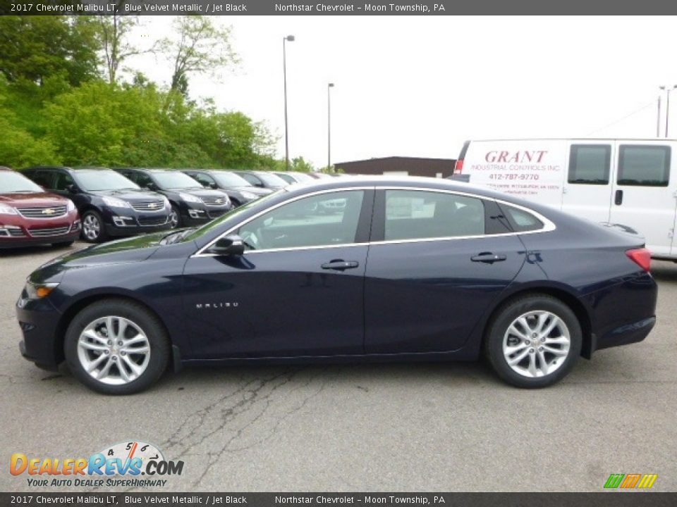 2017 Chevrolet Malibu LT Blue Velvet Metallic / Jet Black Photo #2