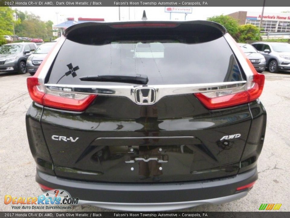 2017 Honda CR-V EX AWD Dark Olive Metallic / Black Photo #3