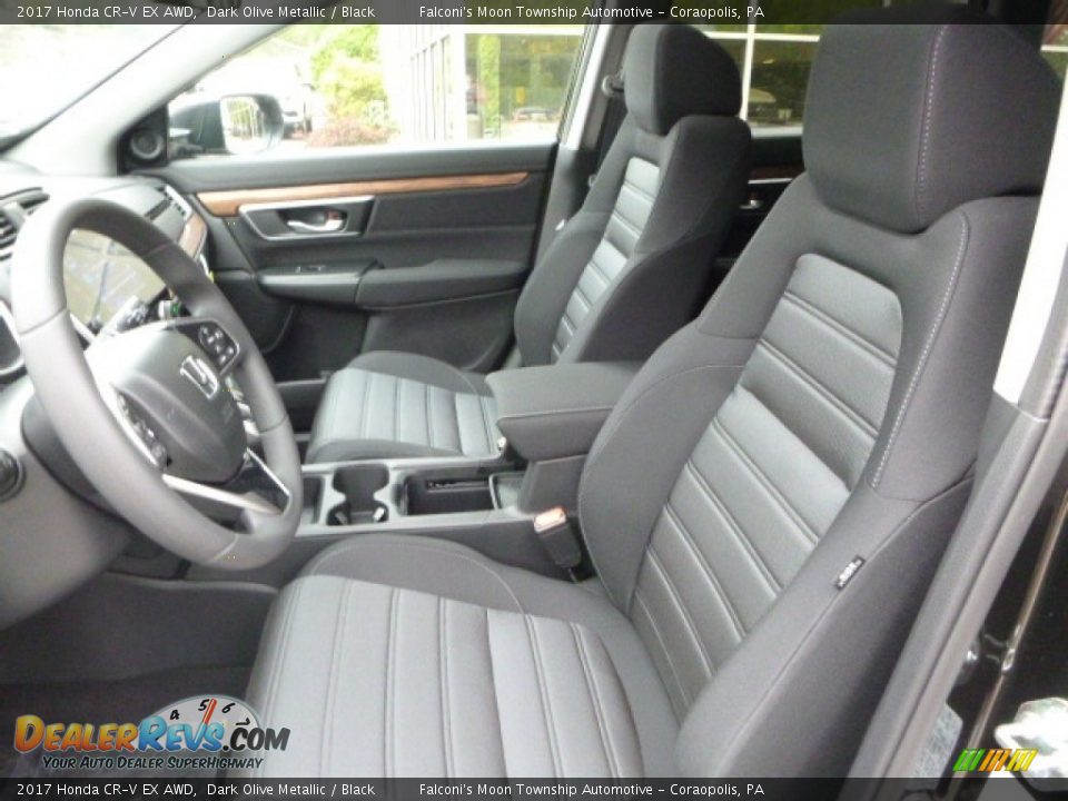 Black Interior - 2017 Honda CR-V EX AWD Photo #8