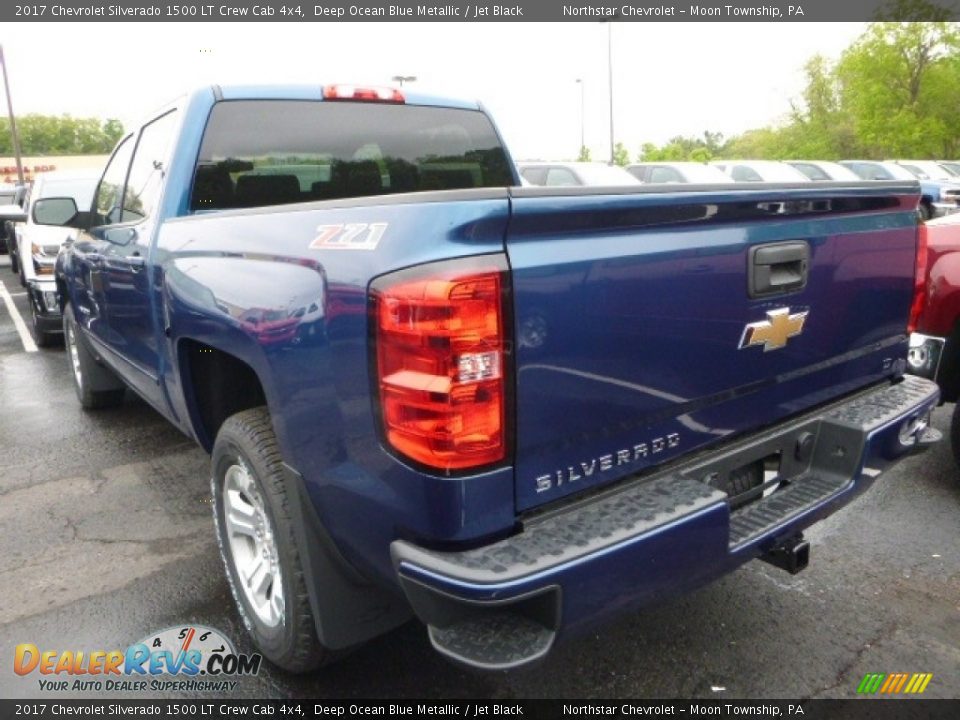 2017 Chevrolet Silverado 1500 LT Crew Cab 4x4 Deep Ocean Blue Metallic / Jet Black Photo #3