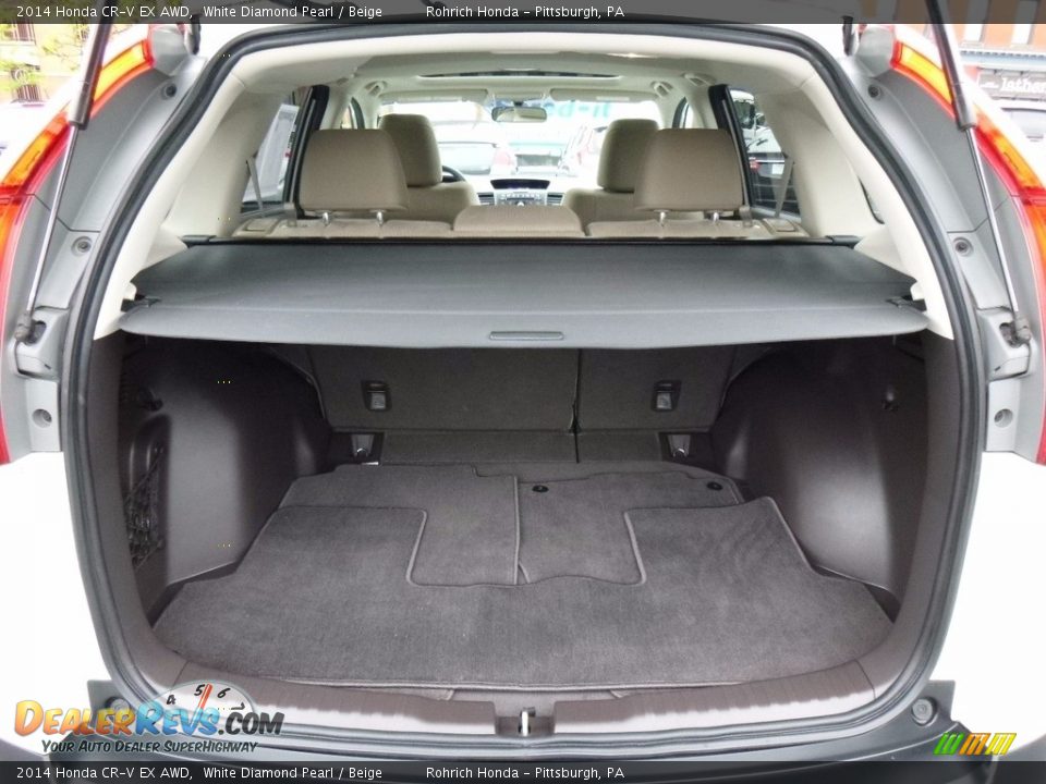 2014 Honda CR-V EX AWD White Diamond Pearl / Beige Photo #16