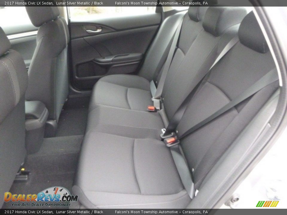 2017 Honda Civic LX Sedan Lunar Silver Metallic / Black Photo #9