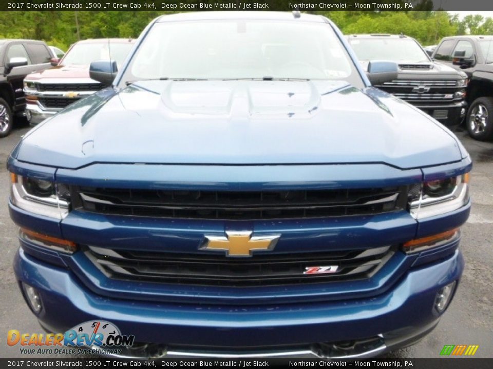 2017 Chevrolet Silverado 1500 LT Crew Cab 4x4 Deep Ocean Blue Metallic / Jet Black Photo #8