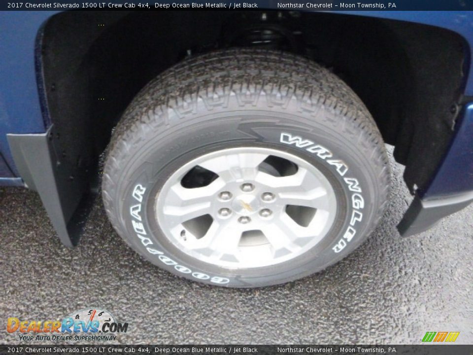 2017 Chevrolet Silverado 1500 LT Crew Cab 4x4 Deep Ocean Blue Metallic / Jet Black Photo #9
