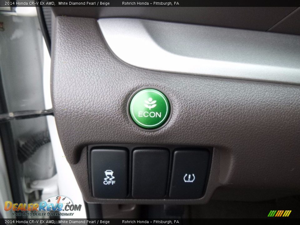 2014 Honda CR-V EX AWD White Diamond Pearl / Beige Photo #20