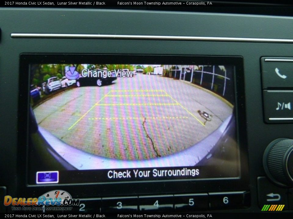 2017 Honda Civic LX Sedan Lunar Silver Metallic / Black Photo #15