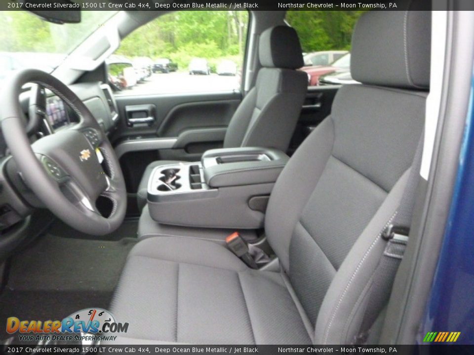 2017 Chevrolet Silverado 1500 LT Crew Cab 4x4 Deep Ocean Blue Metallic / Jet Black Photo #14