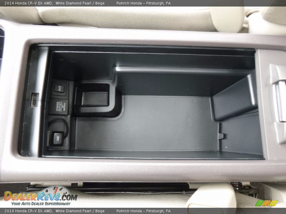 2014 Honda CR-V EX AWD White Diamond Pearl / Beige Photo #24