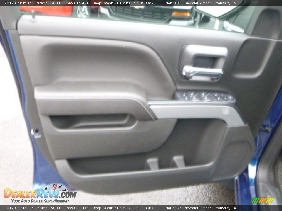 2017 Chevrolet Silverado 1500 LT Crew Cab 4x4 Deep Ocean Blue Metallic / Jet Black Photo #15
