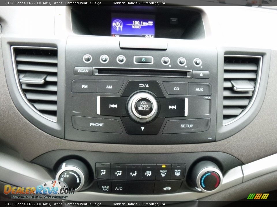 2014 Honda CR-V EX AWD White Diamond Pearl / Beige Photo #26