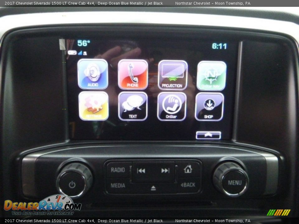 2017 Chevrolet Silverado 1500 LT Crew Cab 4x4 Deep Ocean Blue Metallic / Jet Black Photo #19