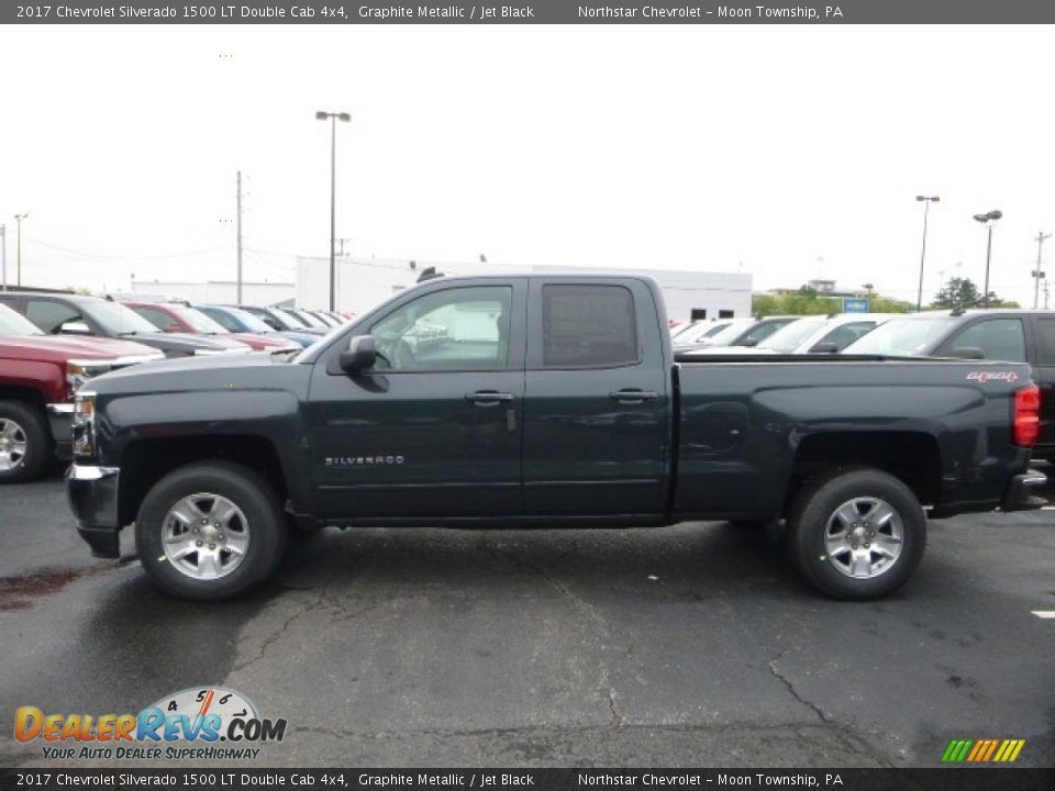 2017 Chevrolet Silverado 1500 LT Double Cab 4x4 Graphite Metallic / Jet Black Photo #2