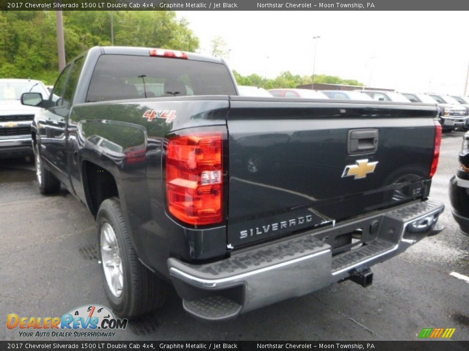 2017 Chevrolet Silverado 1500 LT Double Cab 4x4 Graphite Metallic / Jet Black Photo #3