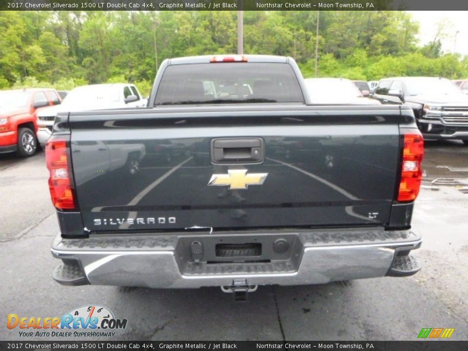 2017 Chevrolet Silverado 1500 LT Double Cab 4x4 Graphite Metallic / Jet Black Photo #4
