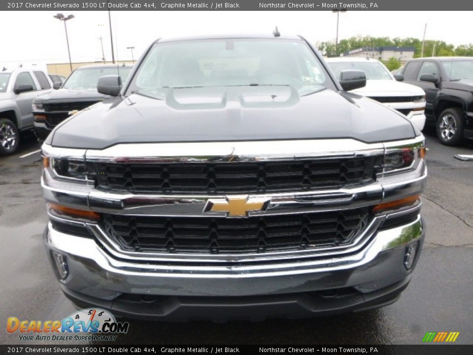 2017 Chevrolet Silverado 1500 LT Double Cab 4x4 Graphite Metallic / Jet Black Photo #8