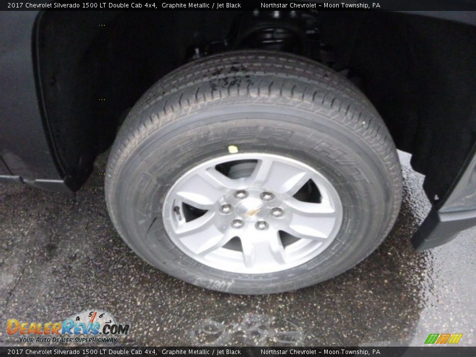 2017 Chevrolet Silverado 1500 LT Double Cab 4x4 Graphite Metallic / Jet Black Photo #9