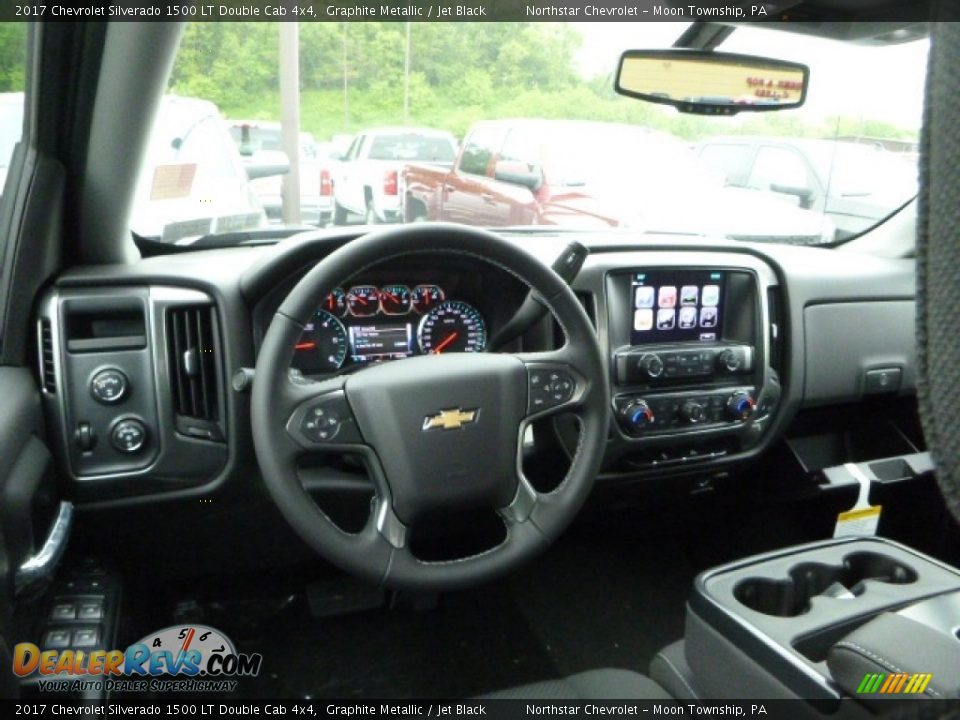 2017 Chevrolet Silverado 1500 LT Double Cab 4x4 Graphite Metallic / Jet Black Photo #14