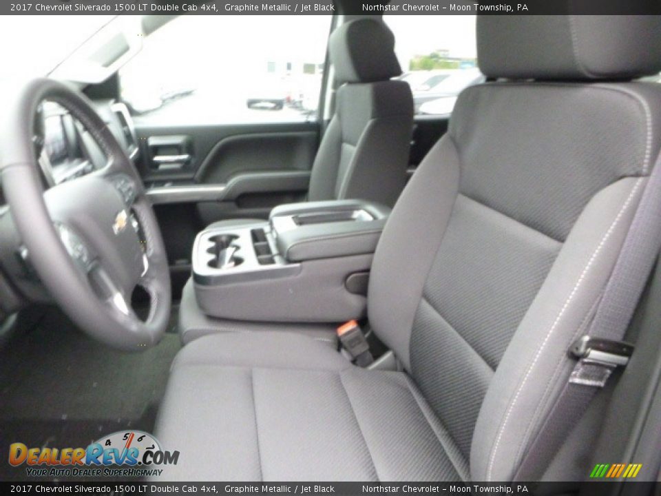 2017 Chevrolet Silverado 1500 LT Double Cab 4x4 Graphite Metallic / Jet Black Photo #16