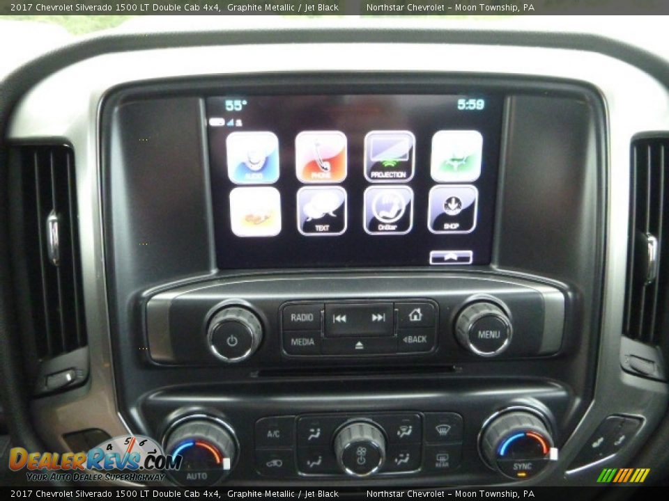 2017 Chevrolet Silverado 1500 LT Double Cab 4x4 Graphite Metallic / Jet Black Photo #18