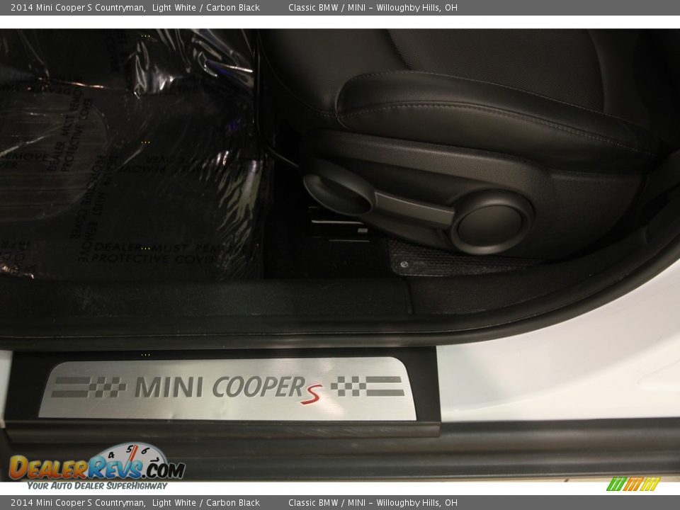 2014 Mini Cooper S Countryman Light White / Carbon Black Photo #4