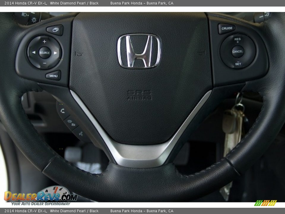 2014 Honda CR-V EX-L White Diamond Pearl / Black Photo #11