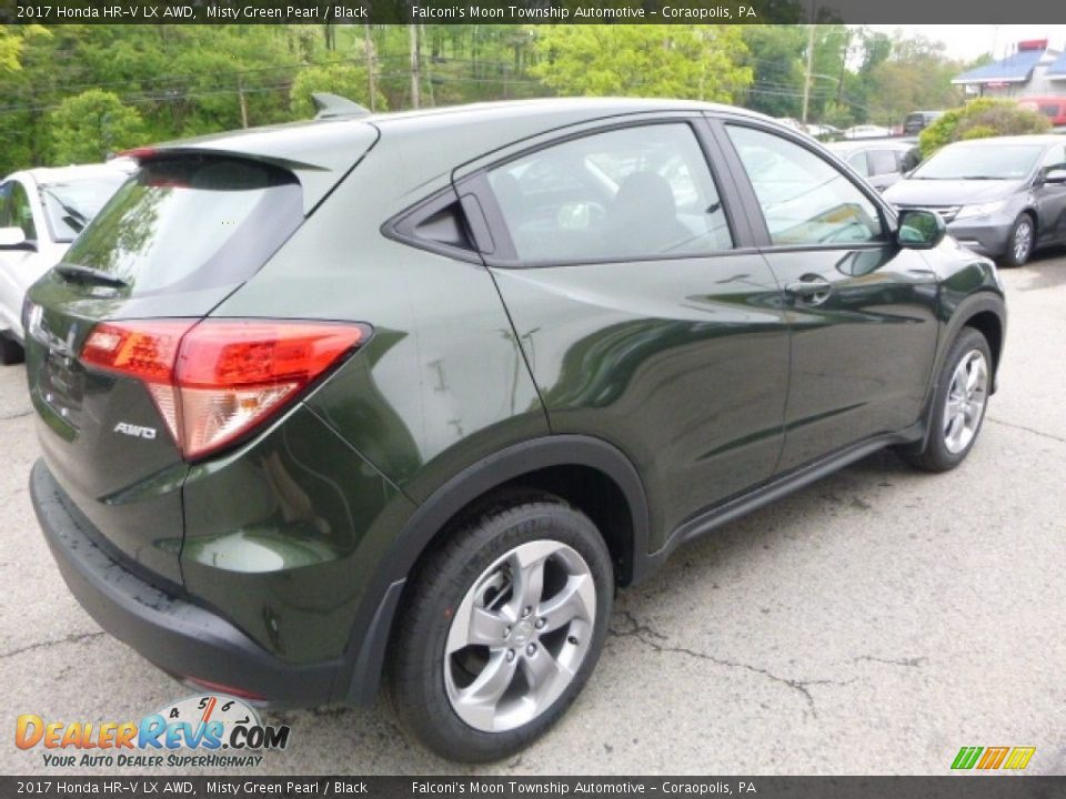 2017 Honda HR-V LX AWD Misty Green Pearl / Black Photo #4