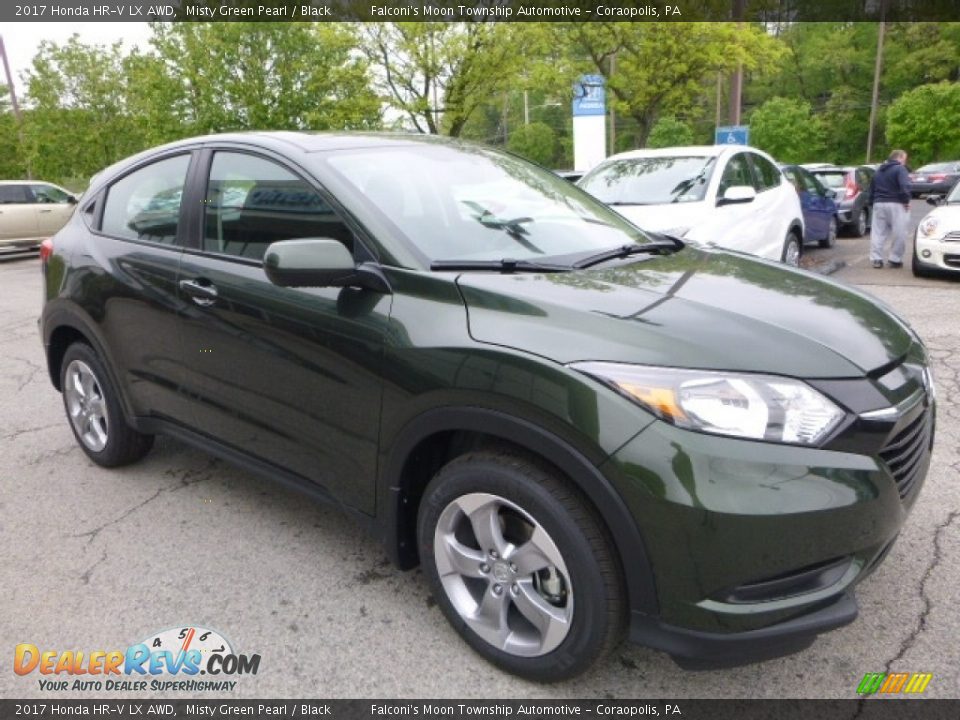 2017 Honda HR-V LX AWD Misty Green Pearl / Black Photo #5