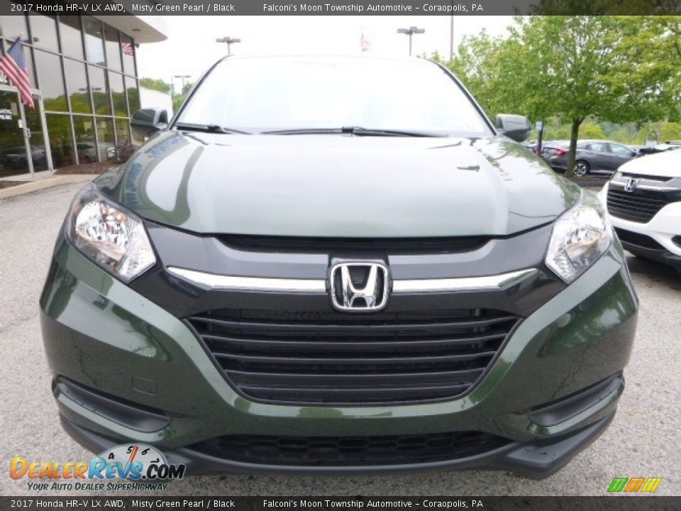 2017 Honda HR-V LX AWD Misty Green Pearl / Black Photo #6