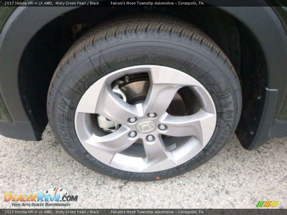 2017 Honda HR-V LX AWD Misty Green Pearl / Black Photo #7