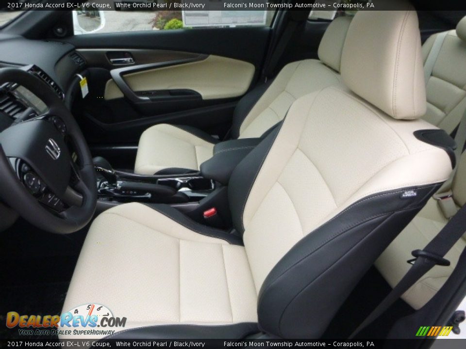 2017 Honda Accord EX-L V6 Coupe White Orchid Pearl / Black/Ivory Photo #8