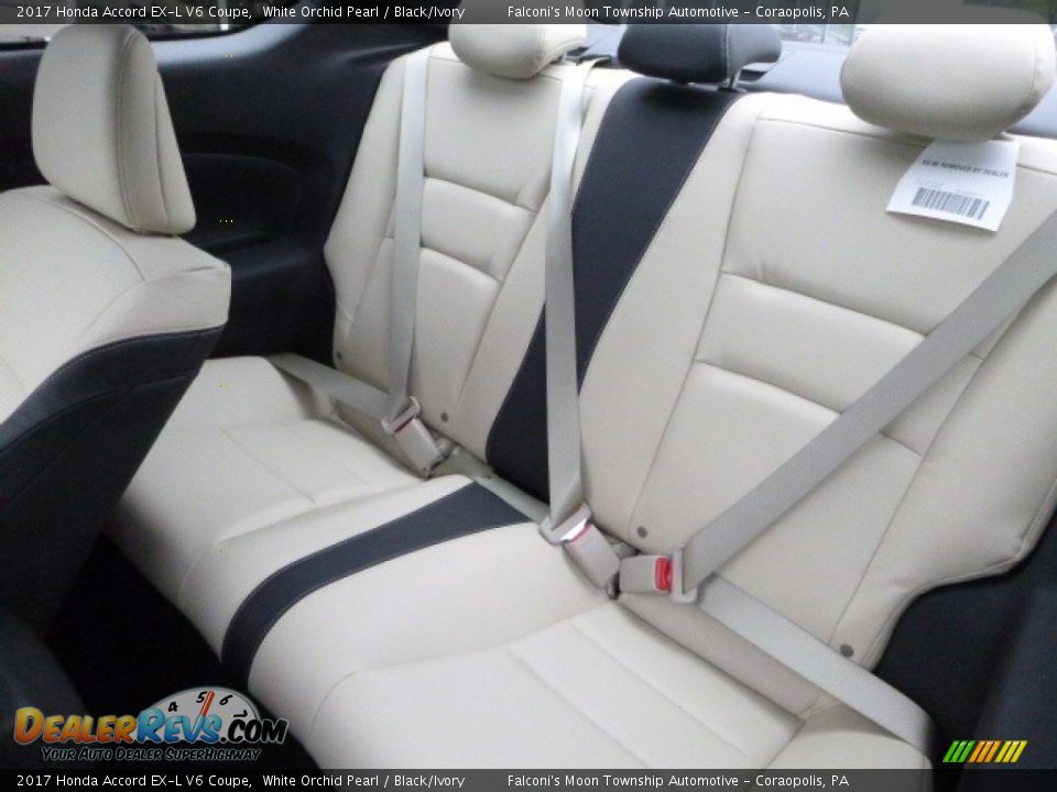 2017 Honda Accord EX-L V6 Coupe White Orchid Pearl / Black/Ivory Photo #9