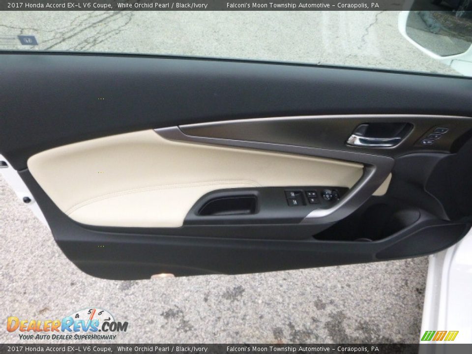 2017 Honda Accord EX-L V6 Coupe White Orchid Pearl / Black/Ivory Photo #11