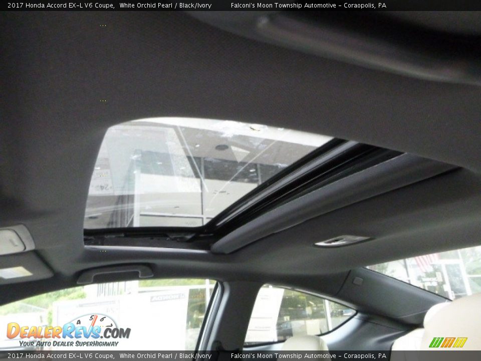 2017 Honda Accord EX-L V6 Coupe White Orchid Pearl / Black/Ivory Photo #12