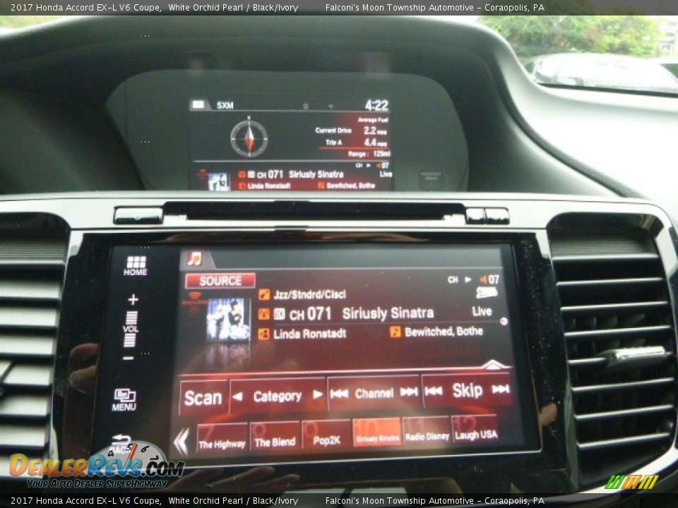 2017 Honda Accord EX-L V6 Coupe White Orchid Pearl / Black/Ivory Photo #15