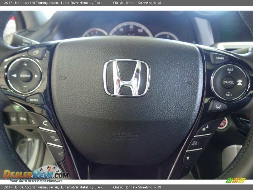2017 Honda Accord Touring Sedan Lunar Silver Metallic / Black Photo #10