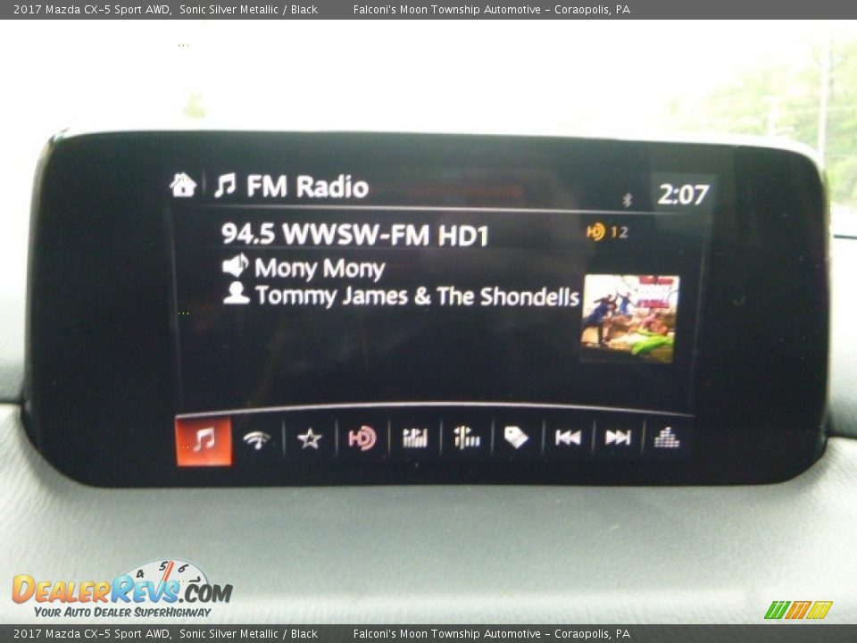 2017 Mazda CX-5 Sport AWD Sonic Silver Metallic / Black Photo #14